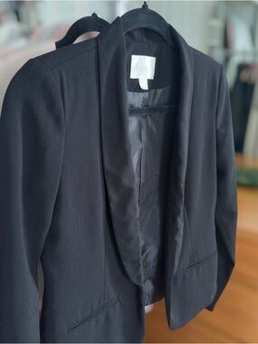 Open Front Tailored Blazer